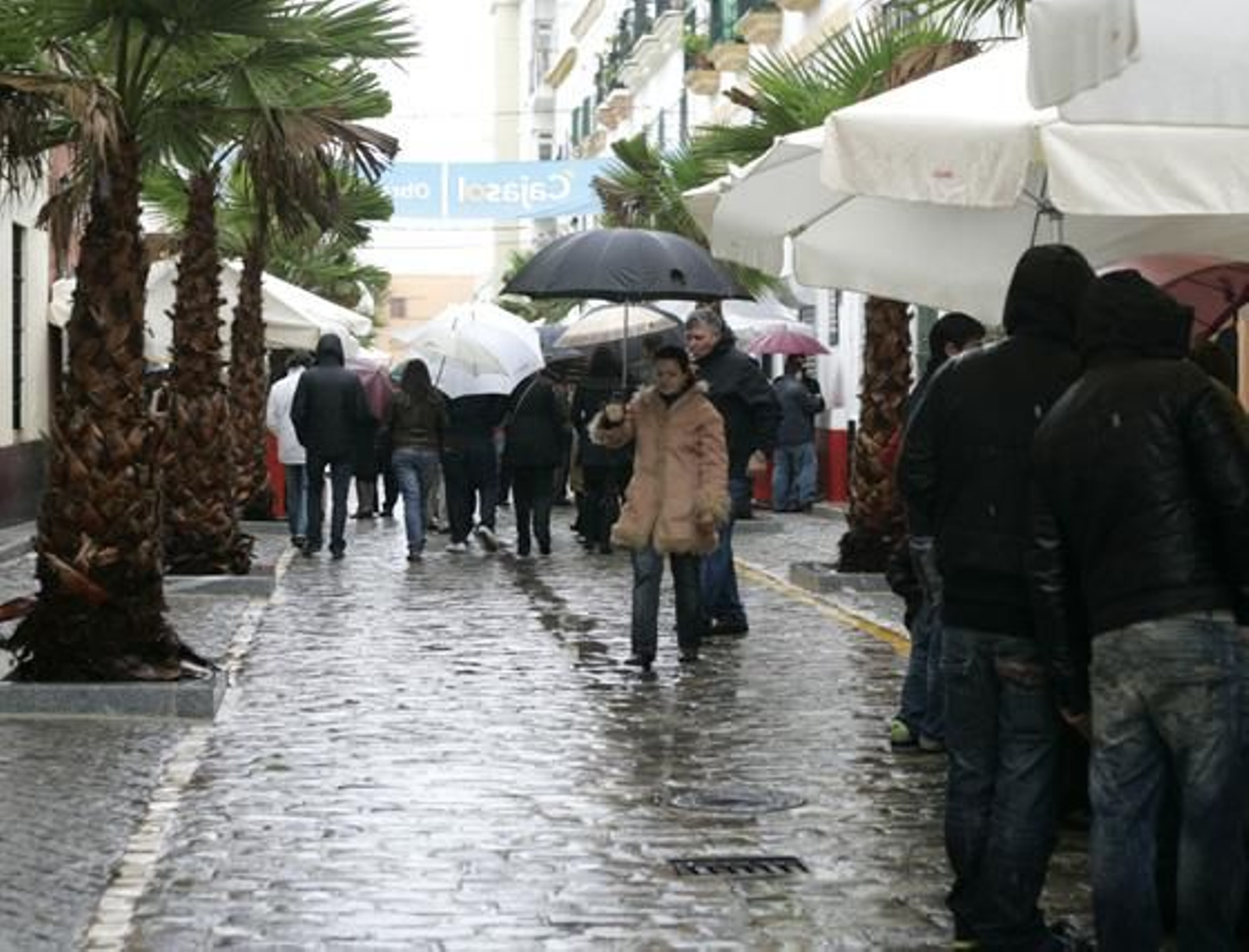 Las precipitaciones provocaron una baja afluencia de personas a la cita precarnavalera y la suspension de las actuaciones previstas. 

Foto: Jesus Marin