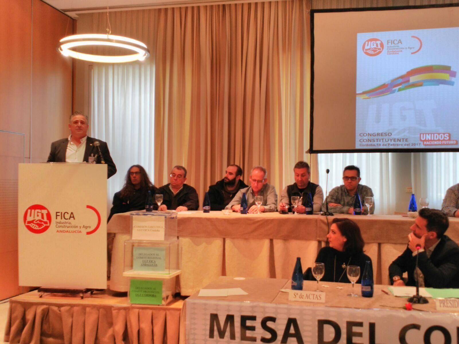 Reunión de UGT para la constitución de la Fica, ayer en la Arruzafa.