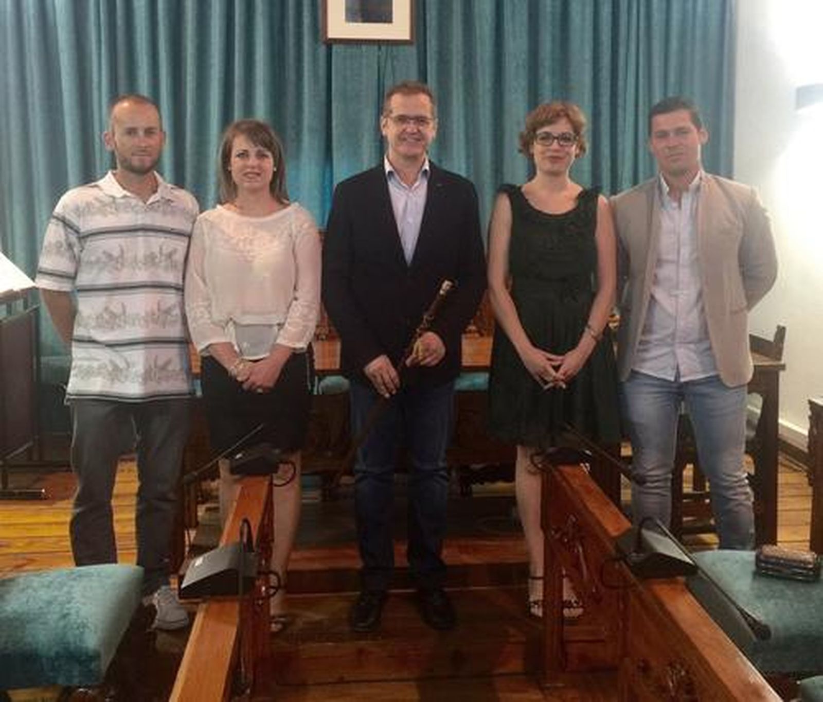 Investidura de José Luis Caravaca (IU) en Castro del Río. Foto: El Día