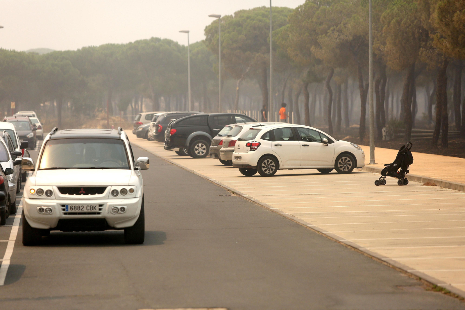 Las consecuencias del incendio en Mazagón