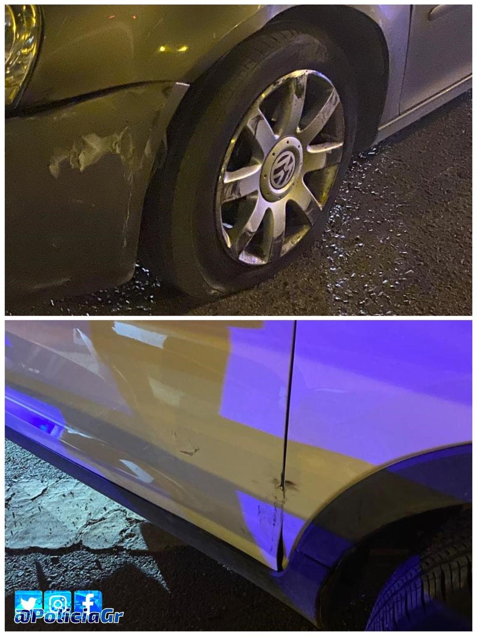 Diez personas heridas en un accidente en la rotonda de la A-92 y la Circunvalación de Granada