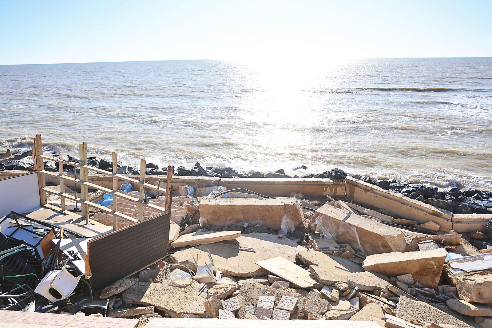 Las dramáticas fotografías del estado de las playas de Matalascañas tras el paso del temporal