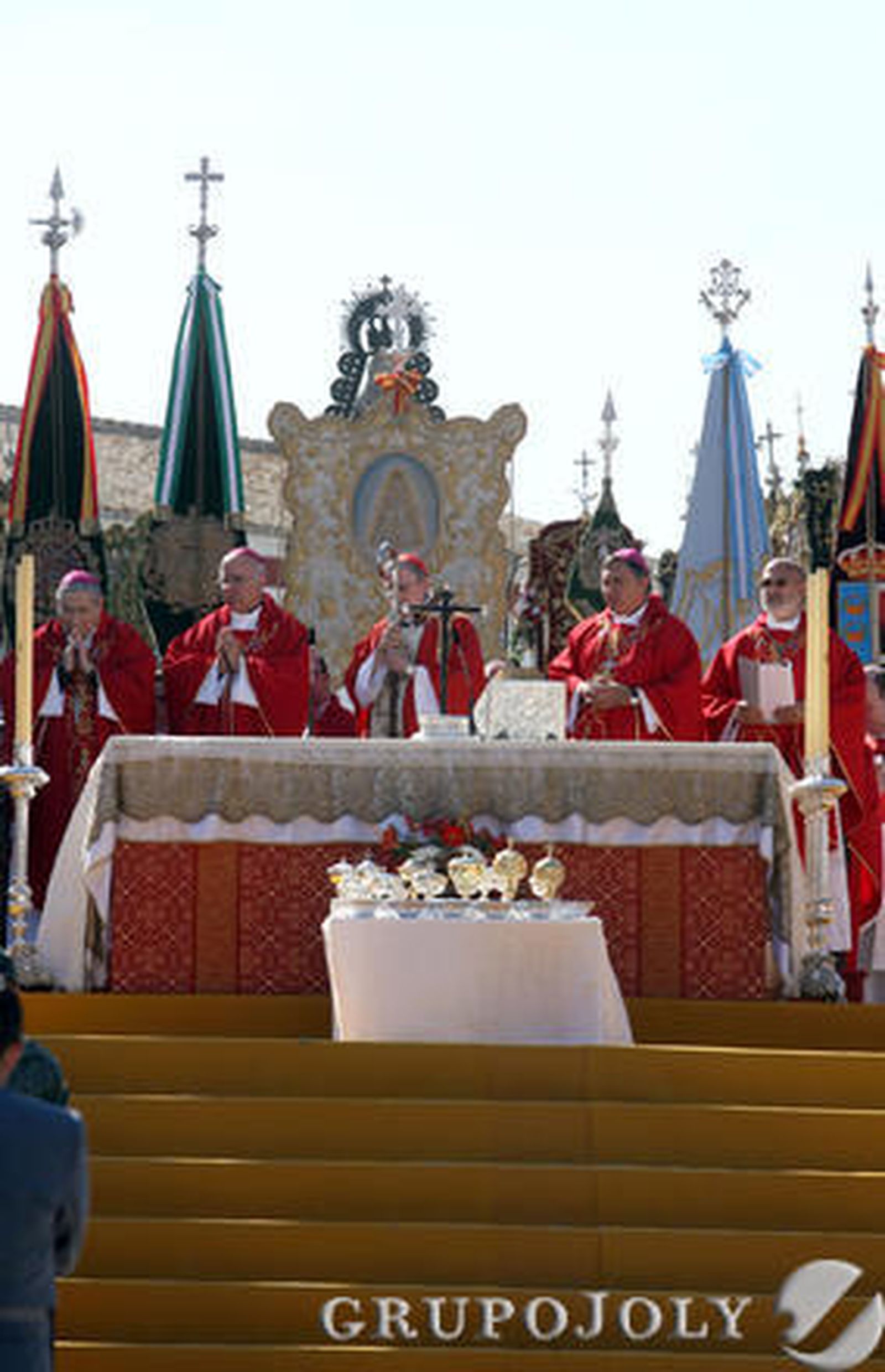 Las imágenes de la misa de romeros