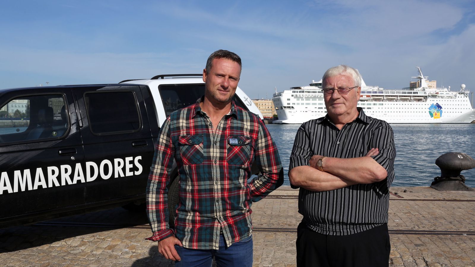 Eduardo y Juan de Dios Pérez, propietarios de Amarradores del Puerto de Cádiz.
