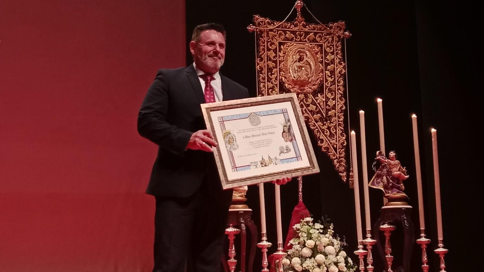 Manuel Aleu Vidal, que fue homenajeado en el Pregón de la Madrugá en San Fernando