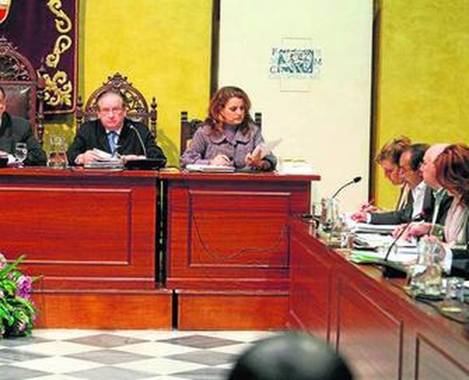 Momento del pleno del pasado viernes.