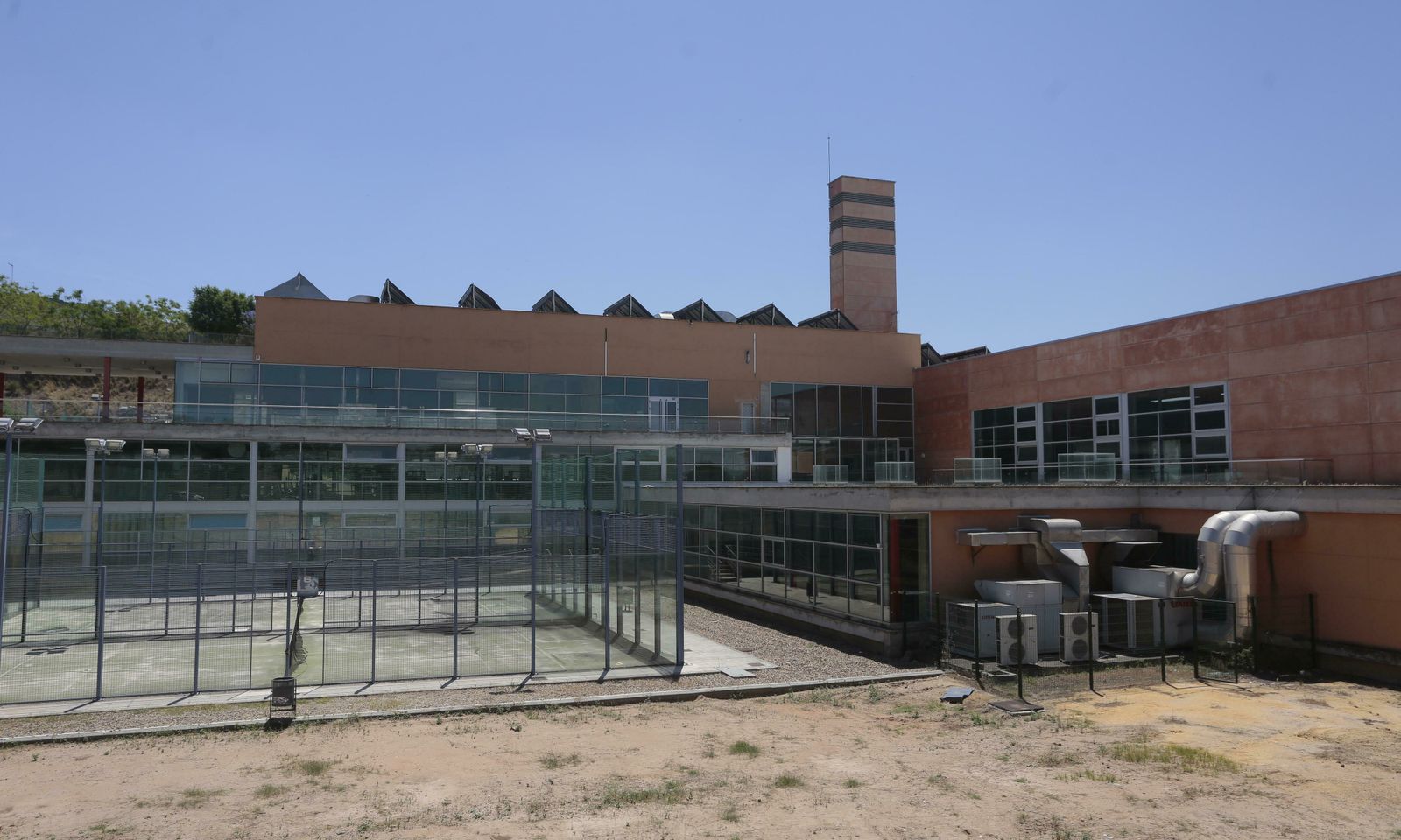Las instalaciones deportivas abandonadas, fotografiadas ayer.