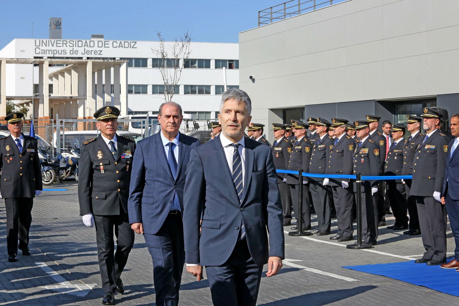 Inaguración de la nueva comisaría por el ministro del Interior Grande- Marlaska