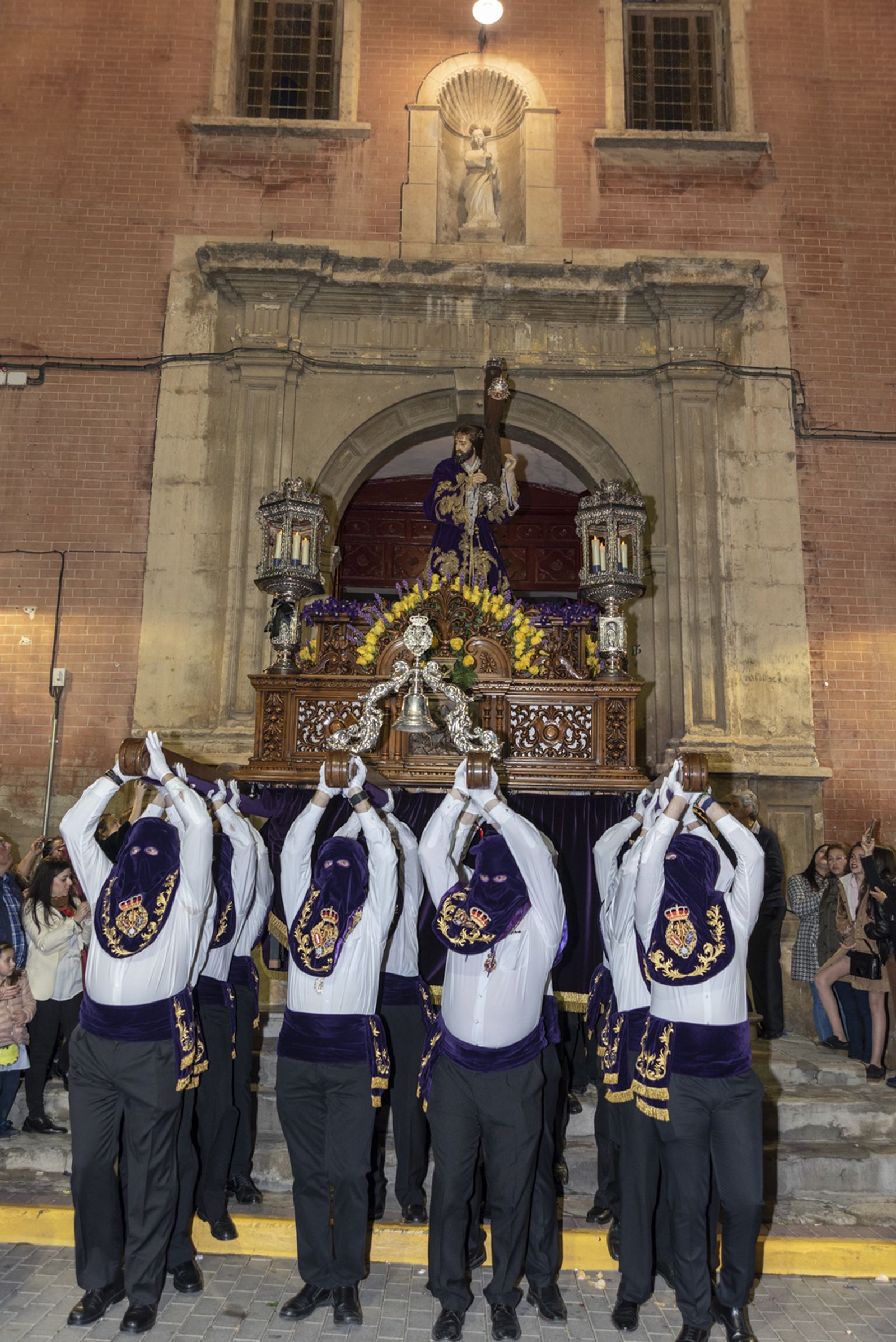 Imágenes de la procesión del Jueves Santo en Cuevas