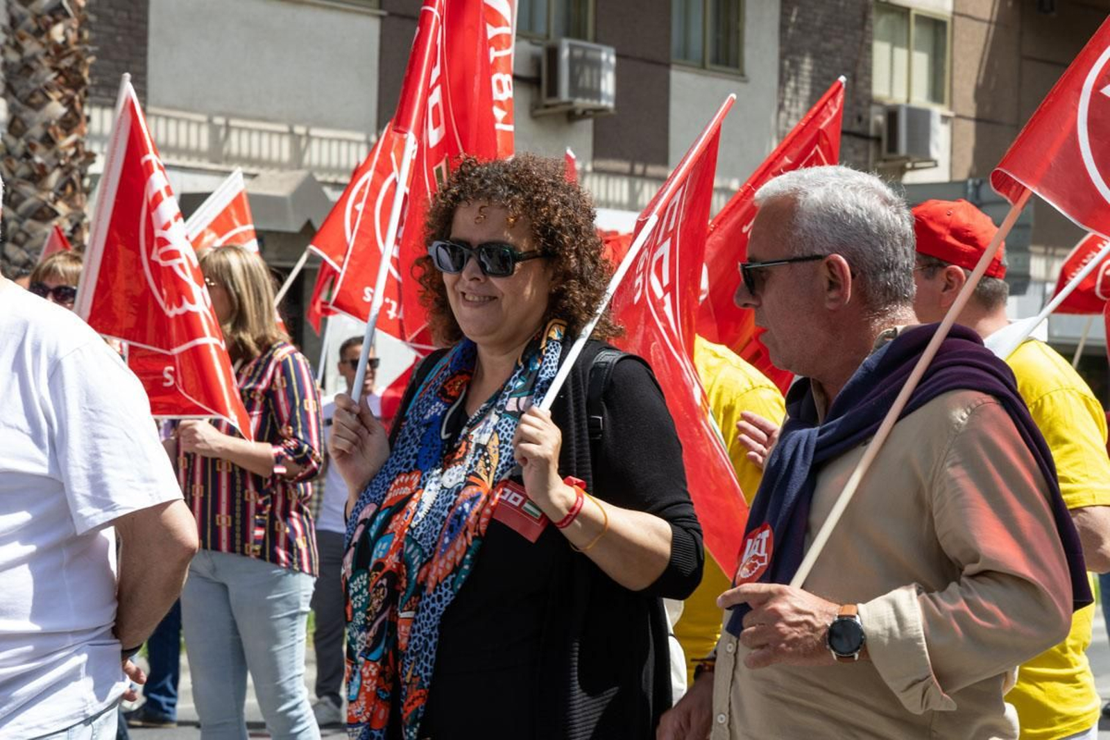 Manifestación convocada por el 1º de Mayo