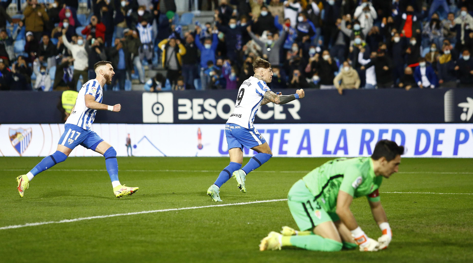 Las fotos del Málaga CF-Sporting de Gijón
