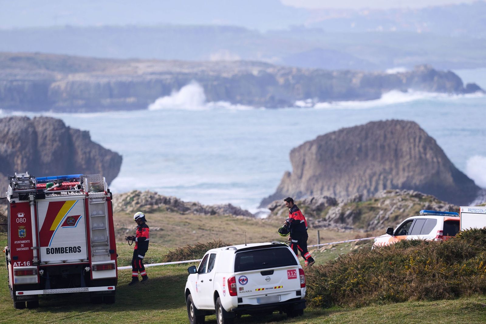 El dispositivo de búsqueda para localizar a la mujer desaparecida en Santander.