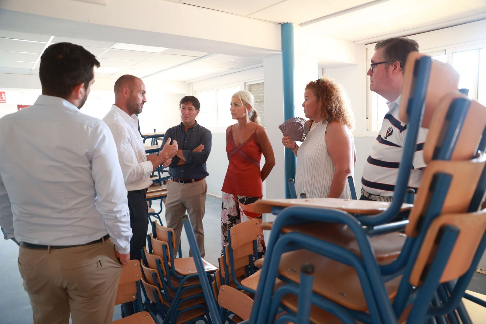 Visita de la consejera Patricia del Pozo a las obras del nuevo IES de Castilleja de Guzmán