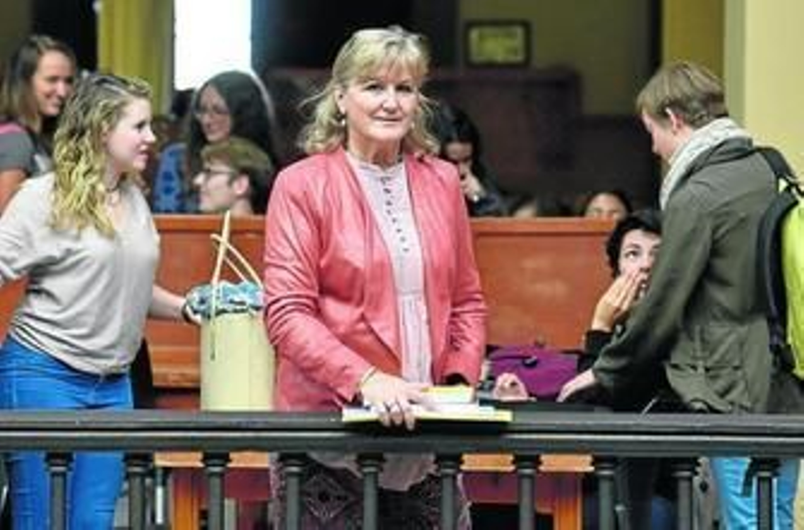 María Caballero, en la Facultad de Filología de la Hispalense.