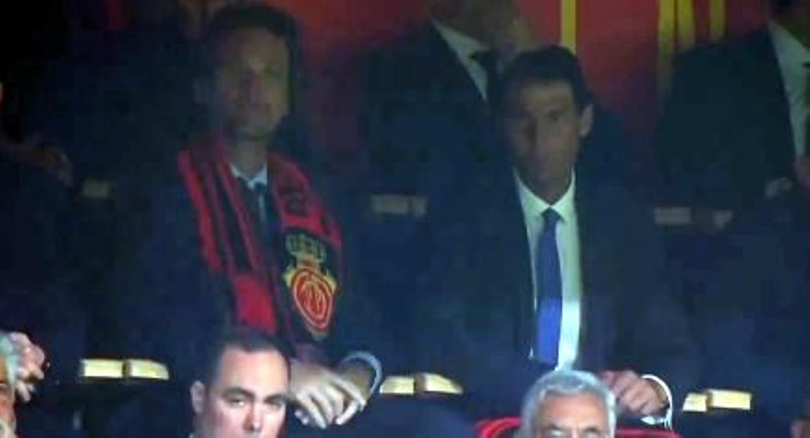 Rafa Nadal, con Carlos Moyá (i).