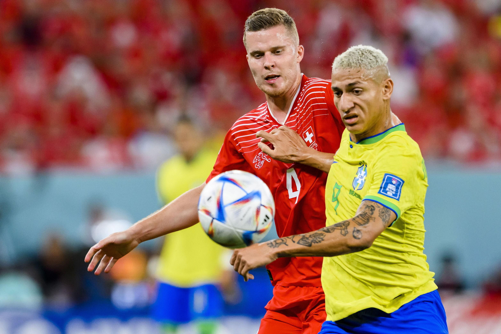 Las imágenes del Brasil - Suiza del Mundial de Qatar