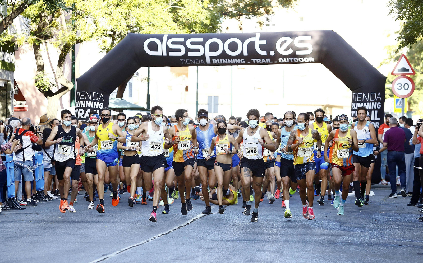 Las fotos de la primera carrera urbana en Málaga tras la pandemia Las fotos de la primera carrera urbana en Málaga tras la pandemia