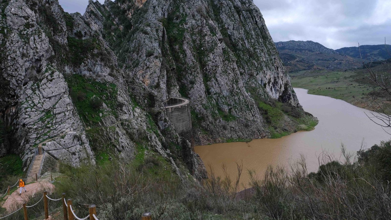 El pantano 'fantasma' de Montejaque volvió a aparecer.