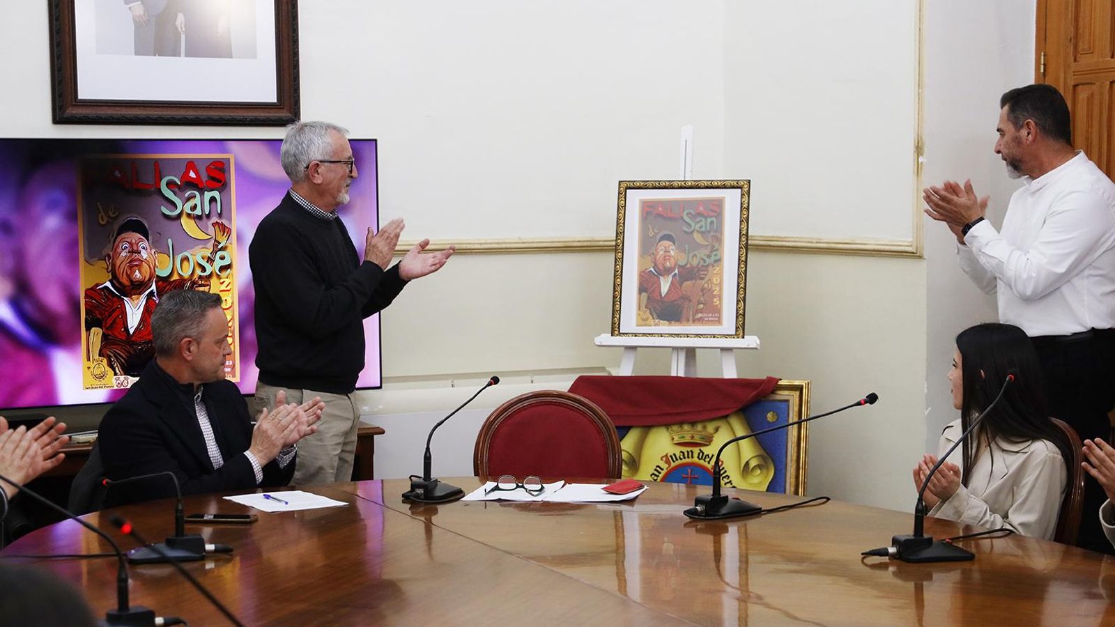 Presentación del cartel de las fiestas del municipio.