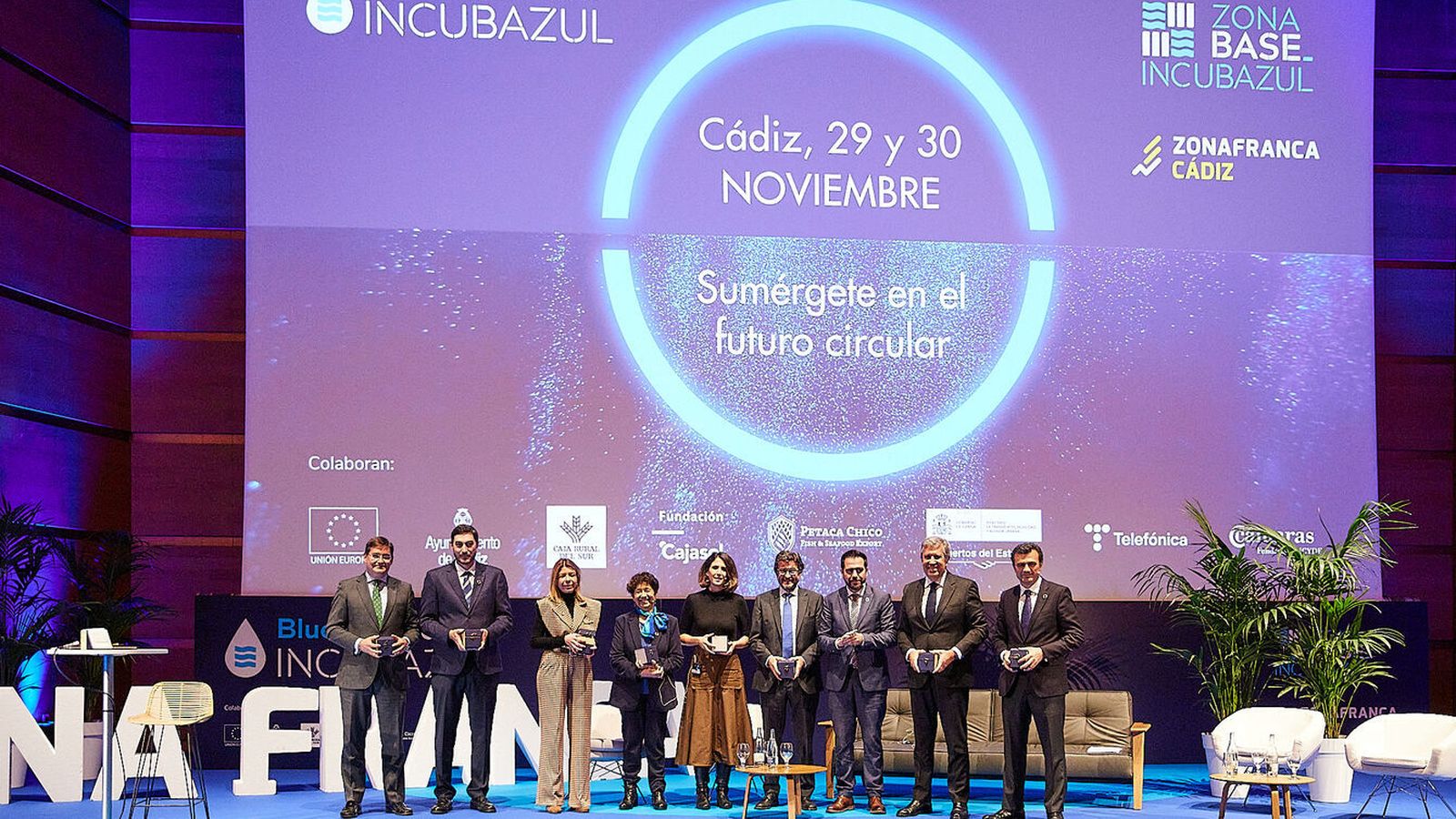 Inauguración de las jornadas con el delegado del Estado, la subsecretaria de Hacienda y el alcalde de Cádiz, entre otras autoridades.