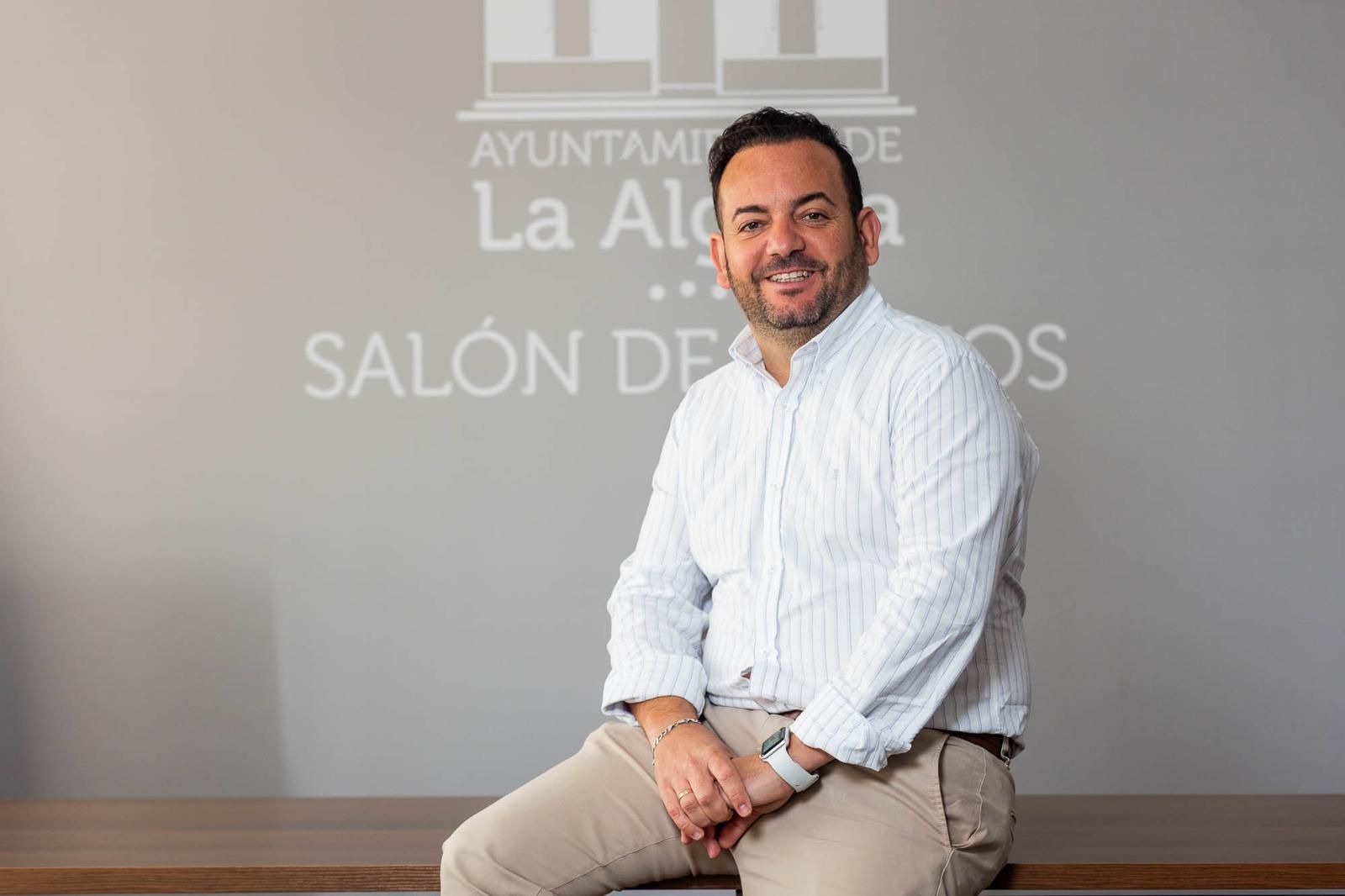 Diego Manuel Aguera, en las dependencias del Ayuntamiento