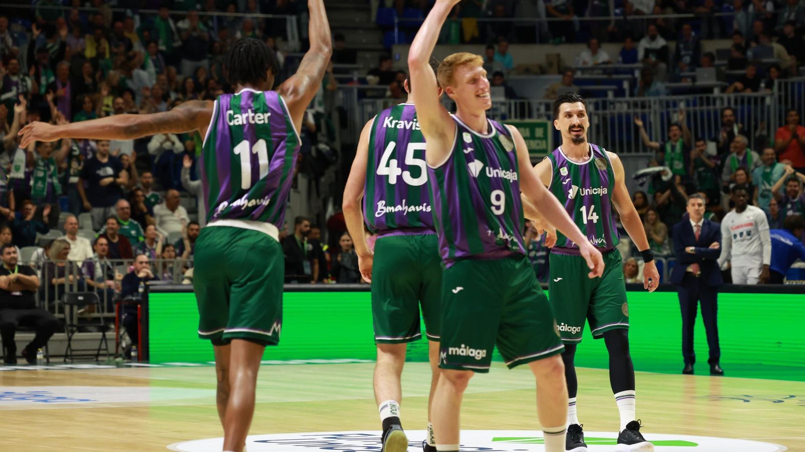El Unicaja-Reggiana de cuartos de final de la BCL, en fotos