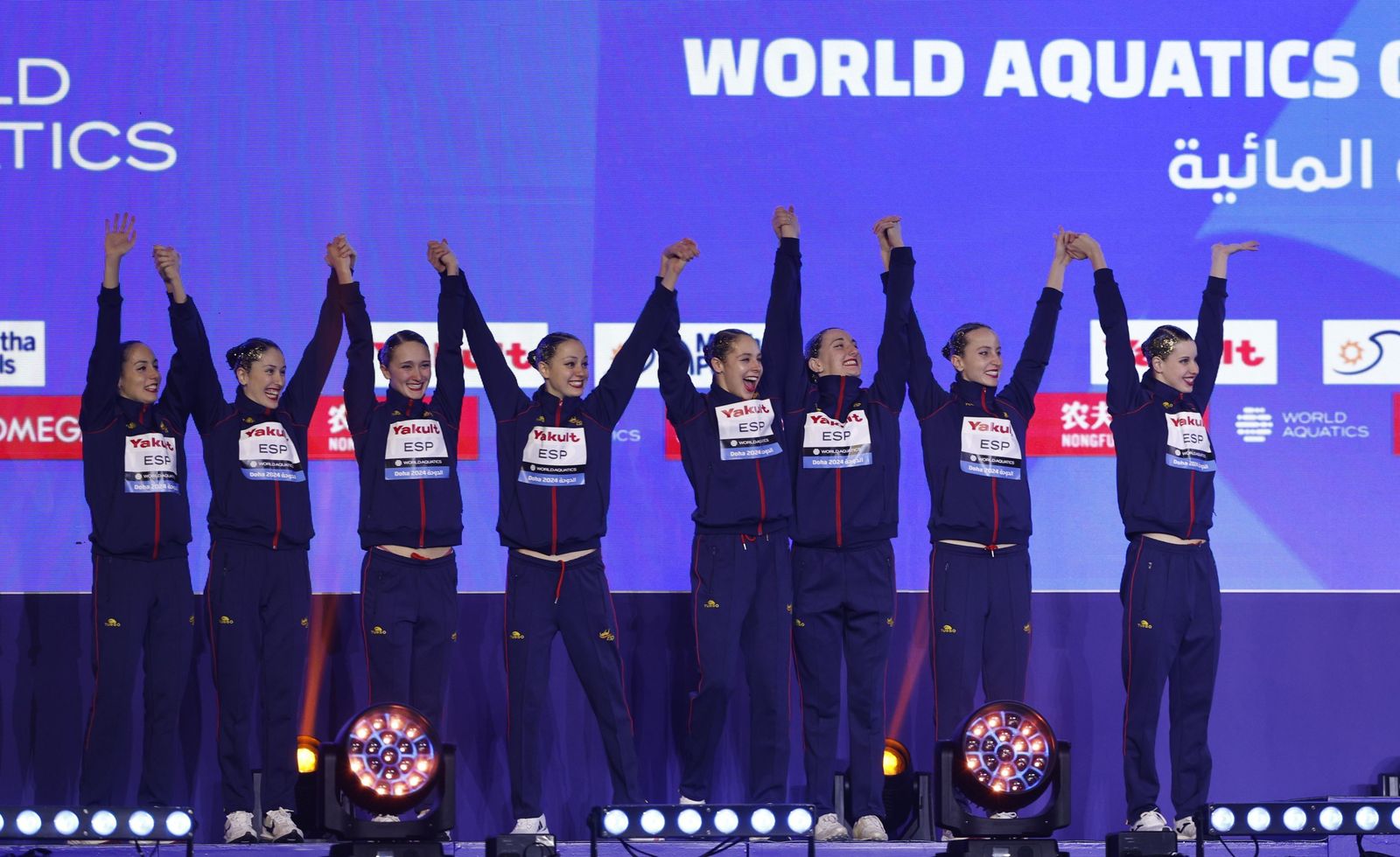 Las fotos de la medalla de plata de Alisa Ozhogina y Marina García con España