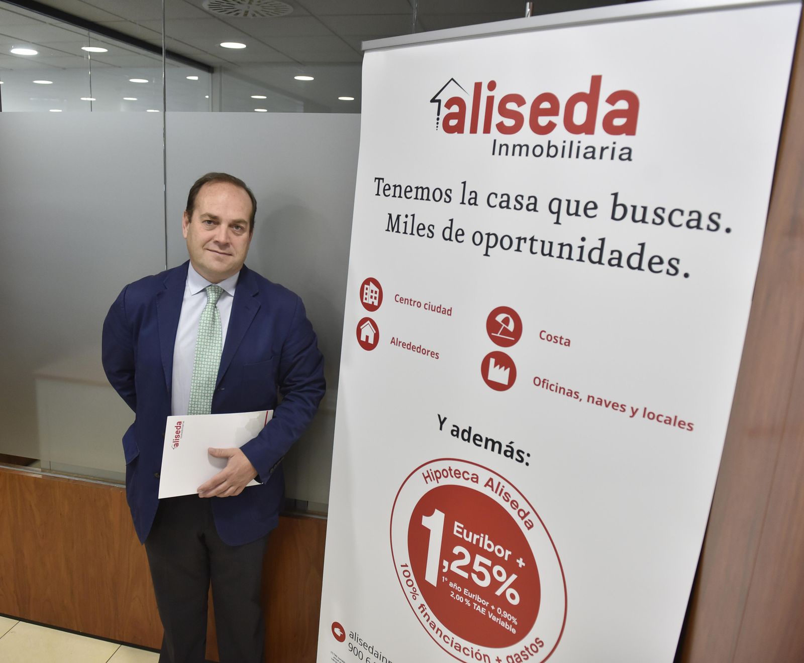Alfredo Montero, director territorial de Aliseda, ayer en Sevilla.