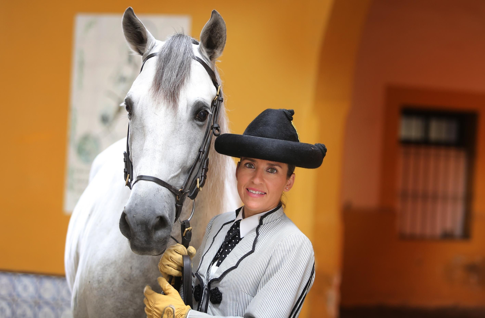 Belén Bautista, durante la entrevista.