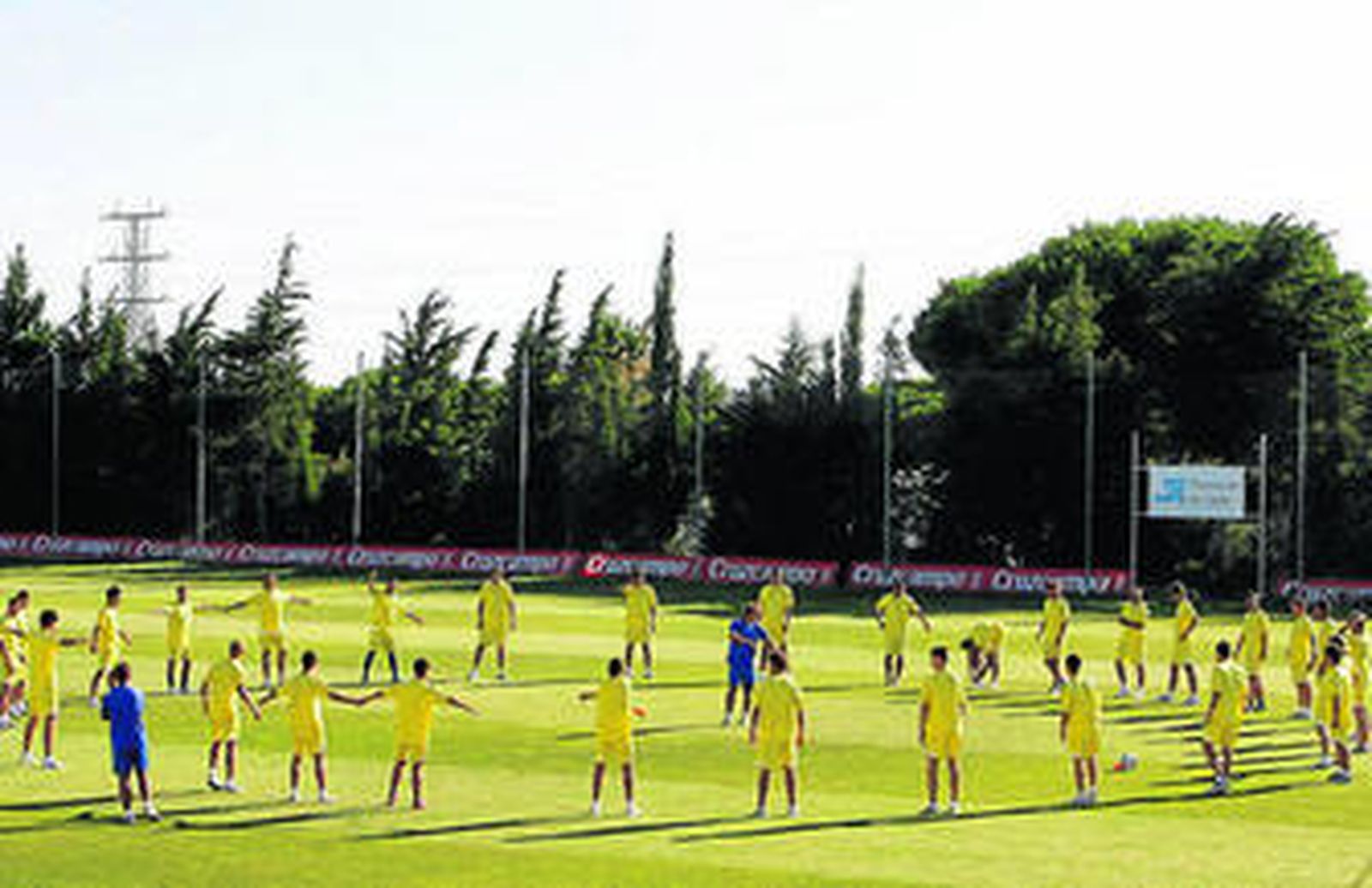 Imagen de uno de los primeros entrenamientos del Cádiz en la campaña que acaba de concluir.