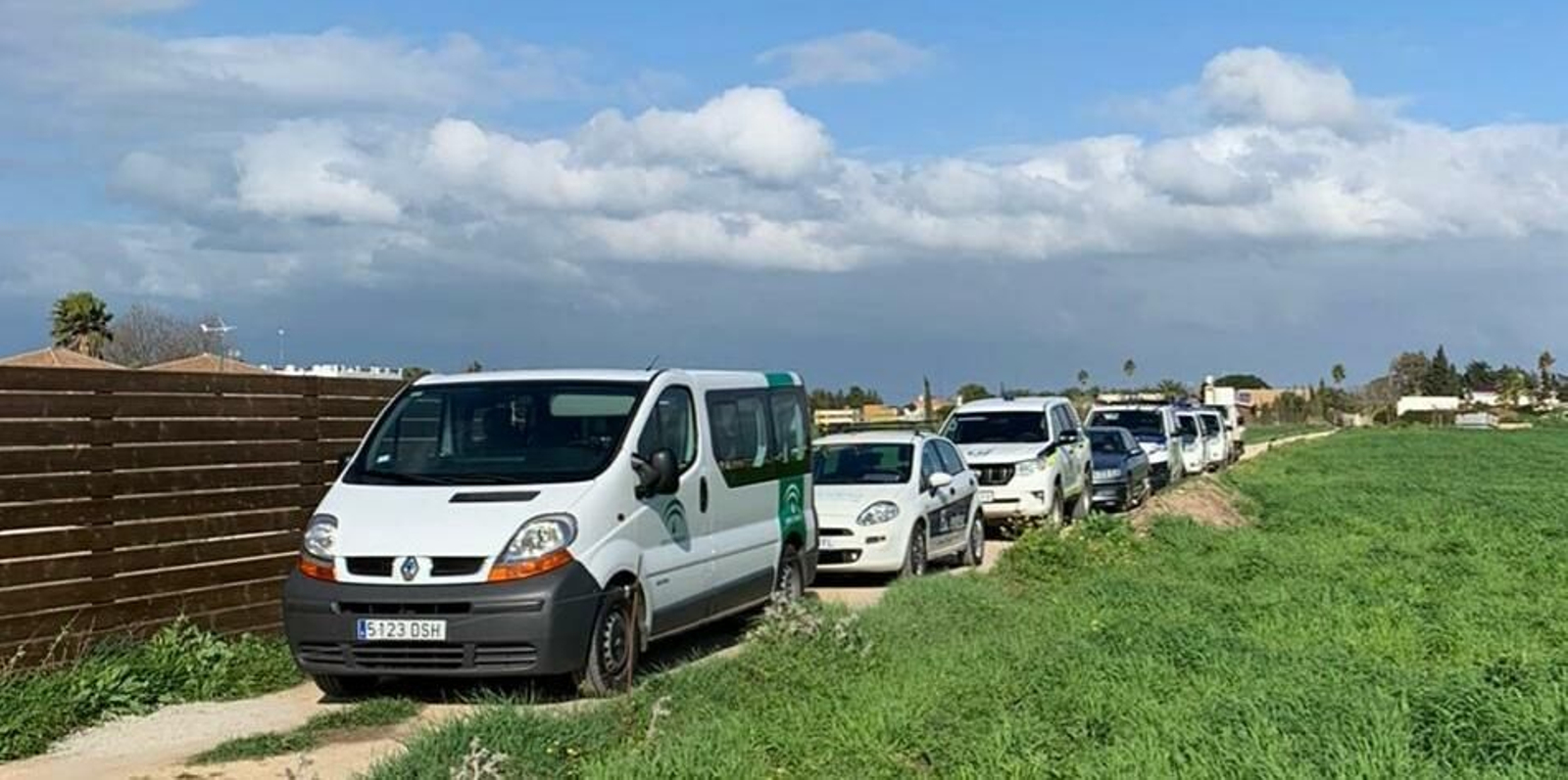 Dispositivo desplegado el pasado miércoles en El Palmar.