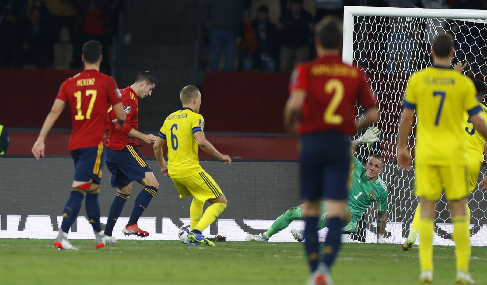 Las imágenes del España-Suecia