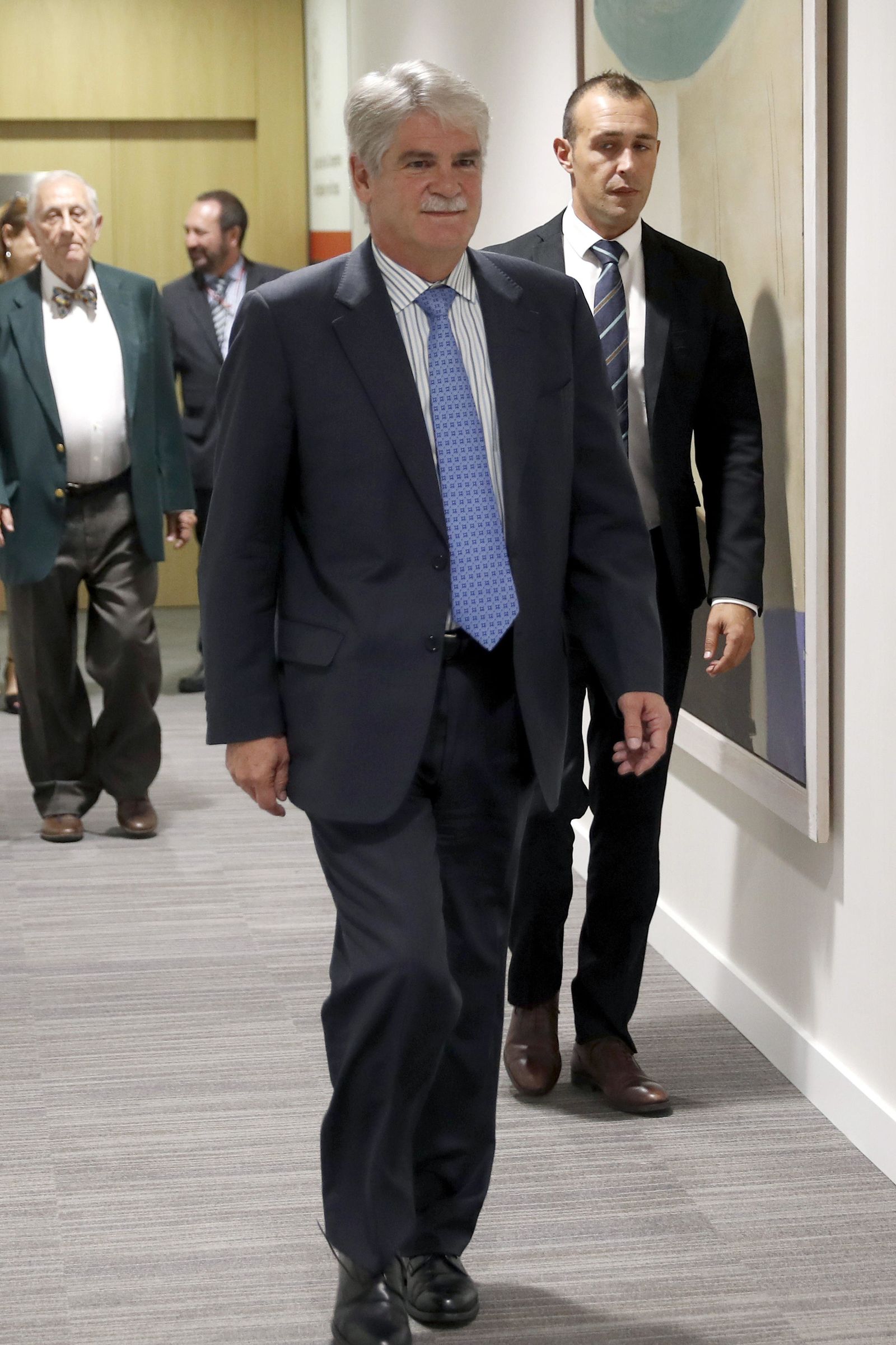 Dastis, tras su intervención en el Club Siglo XXI.