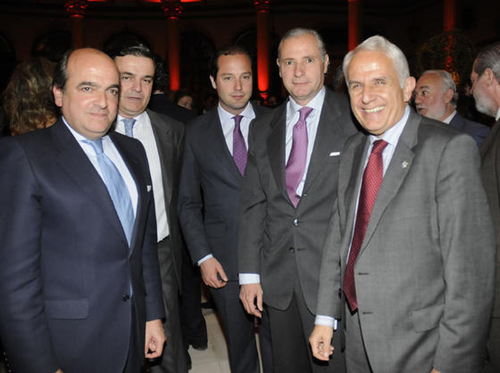 Luis Miguel Martín Rubio, director corporativo del Grupo Sánchez Ramade; Álvaro Muñoz de las Casas, los empresarios de publicidad Ramón Rodríguez de la Borbolla,  y Leonardo Rodríguez de la Borbolla, y Antonio Pascual.