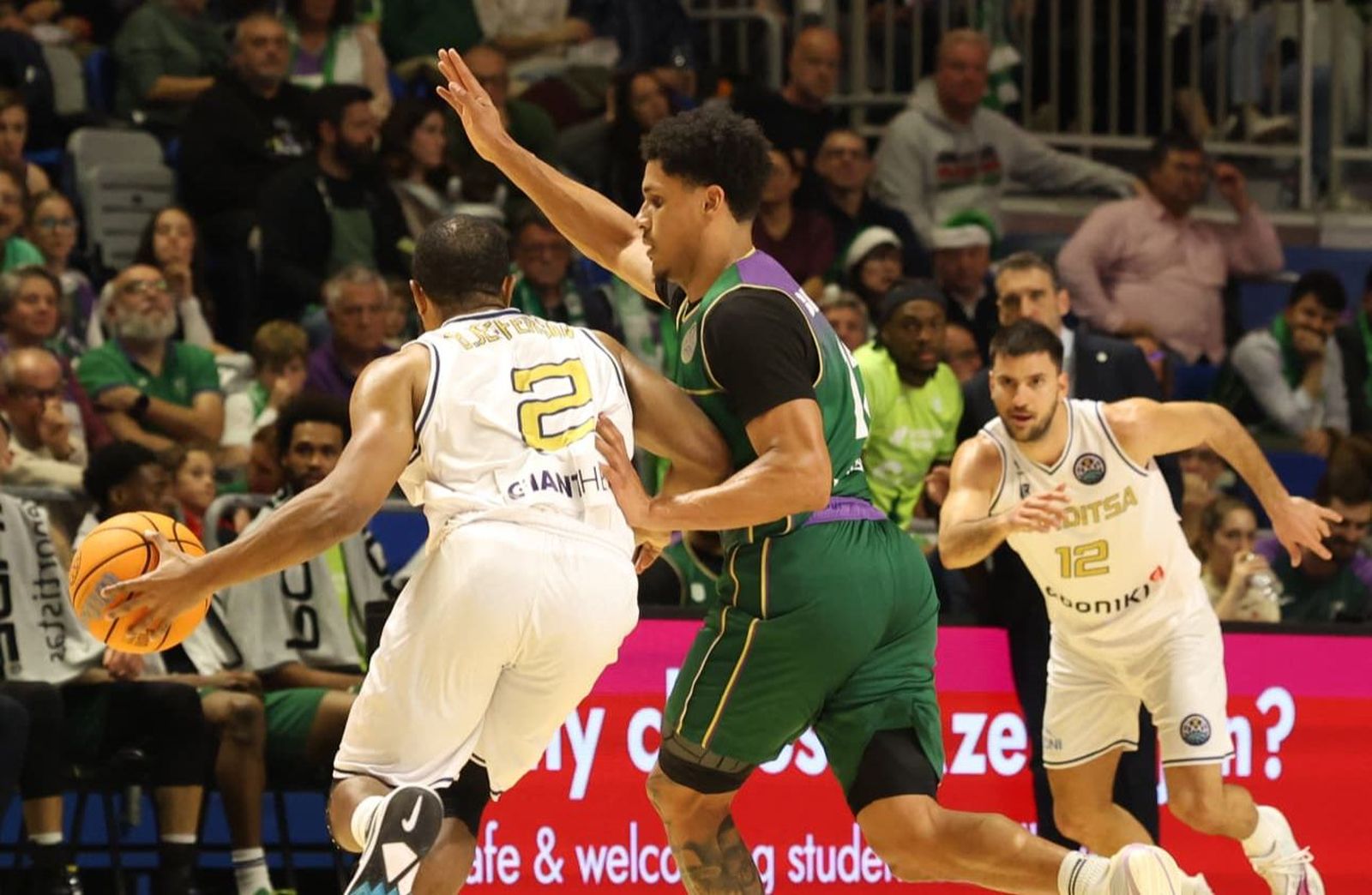Castañeda, en su último partido con el Unicaja.