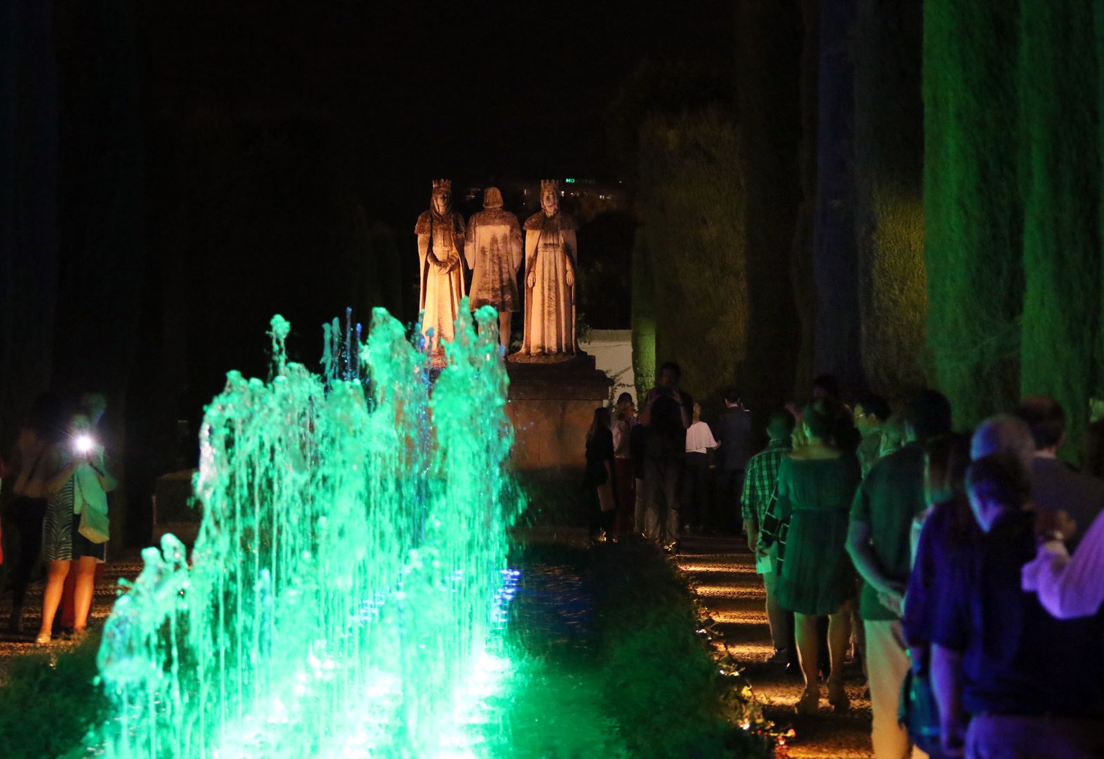 Espectáculo de luz y sonido en el Alcázar de los Reyes Cristianos.