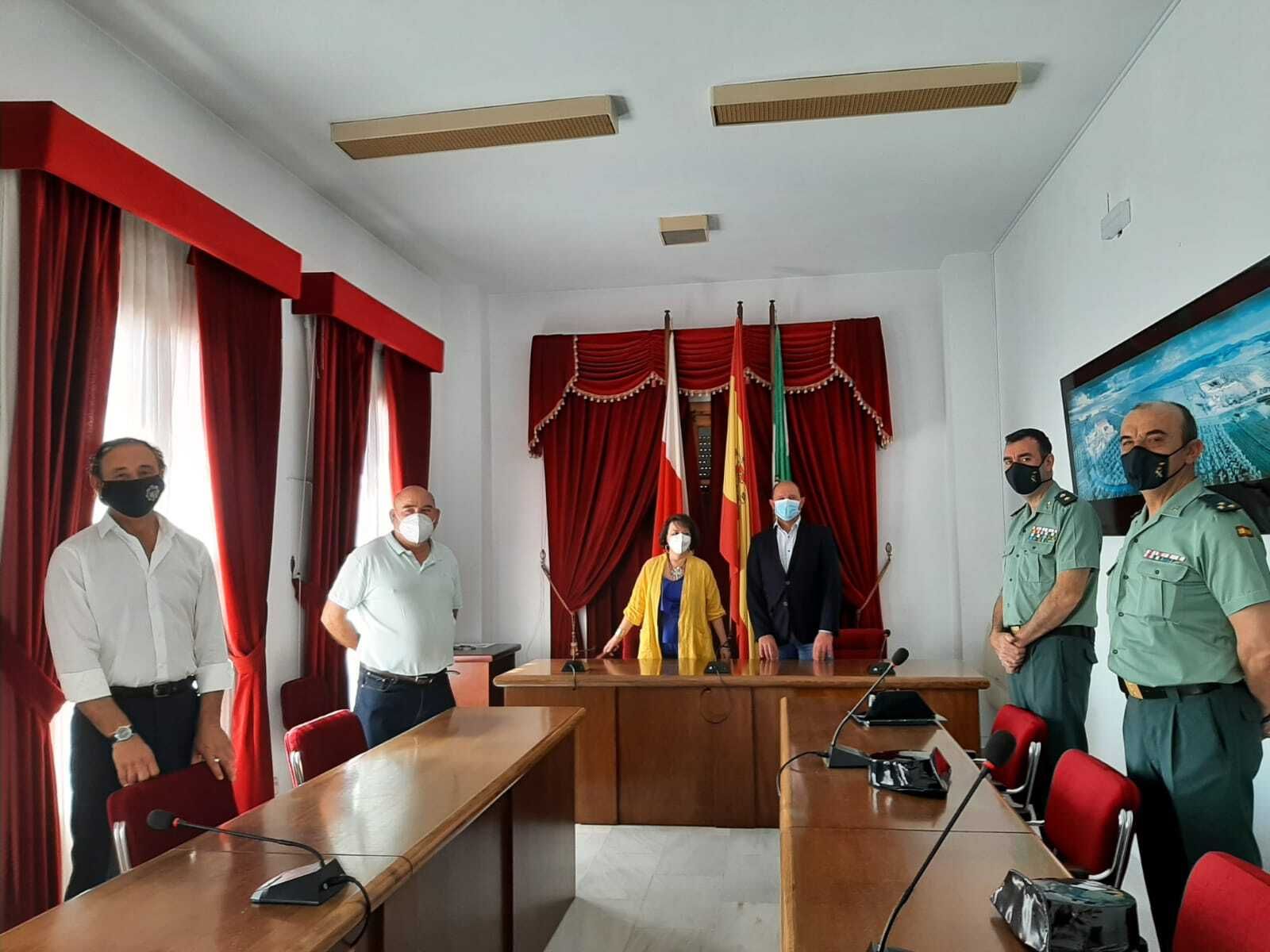 Reunión en el Ayuntamiento de Montalbán.