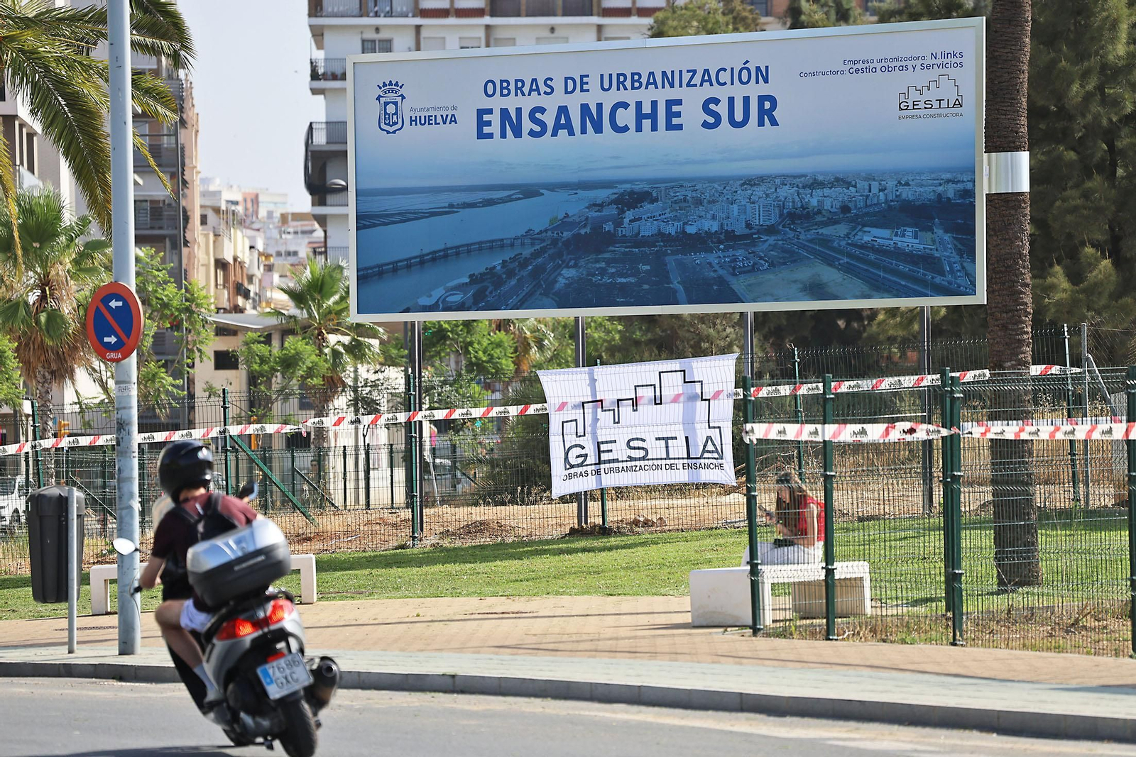 Imágenes del inicio de las obras de urbanización del Ensanche Sur