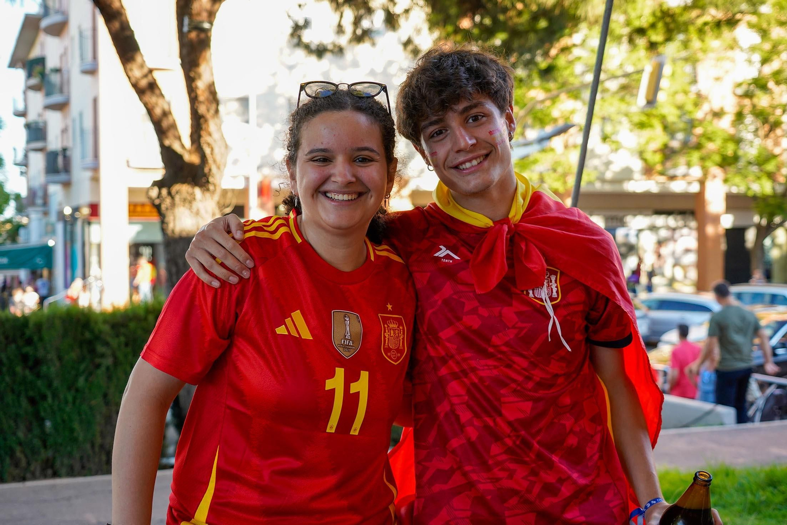 Imágenes del ambiente durante la final de la Eurocopa entre España e Inglaterra Imágenes del ambiente durante la final de la Eurocopa entre España e Inglaterra