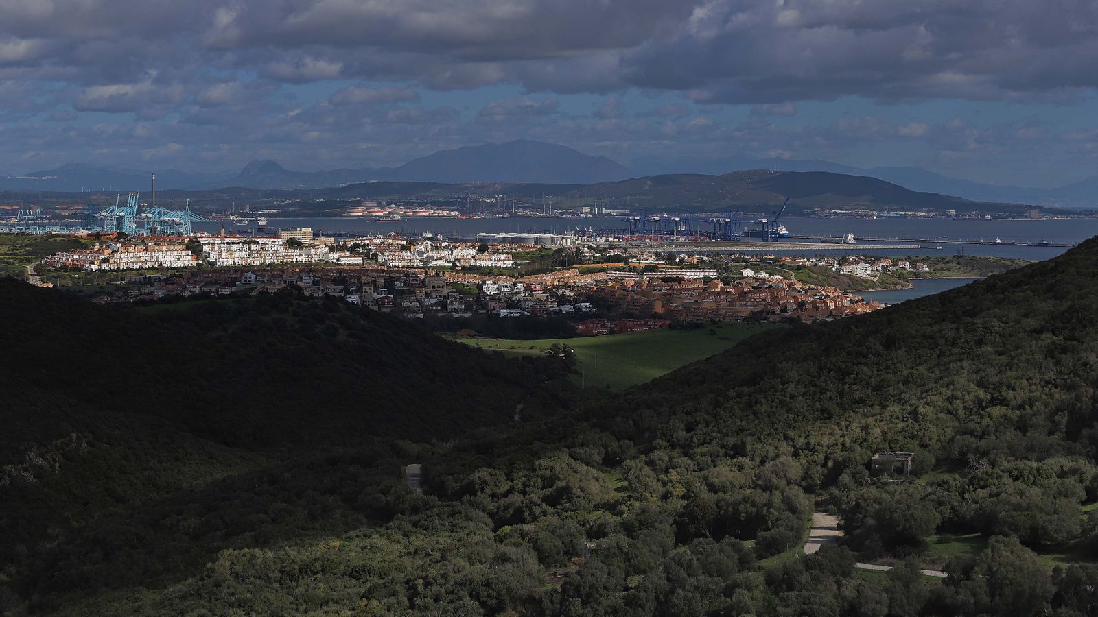 Carretera de Las Pantallas en Algeciras