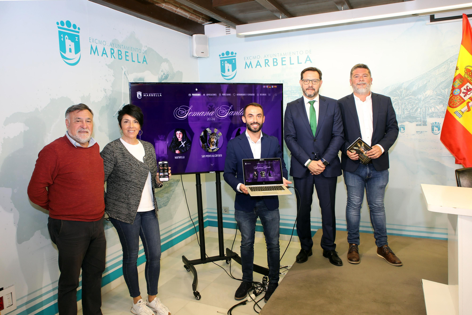 La presentación de la nueva página web.