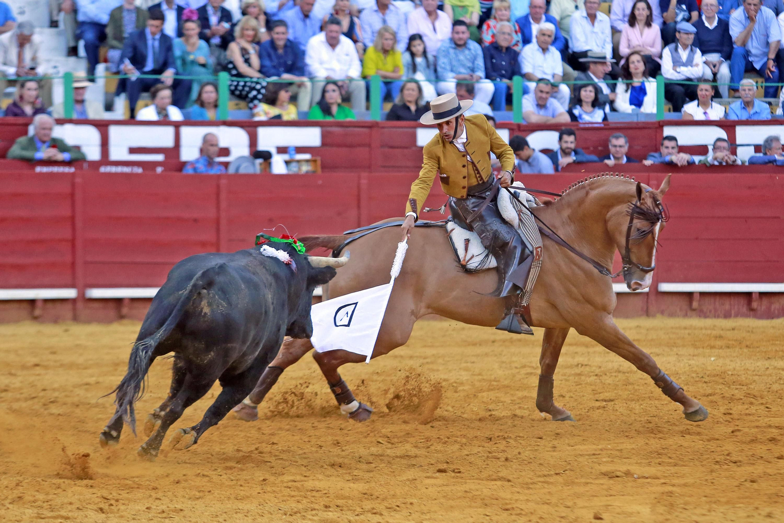 Corrida de Rejones en la plaza de Toros de Jerez