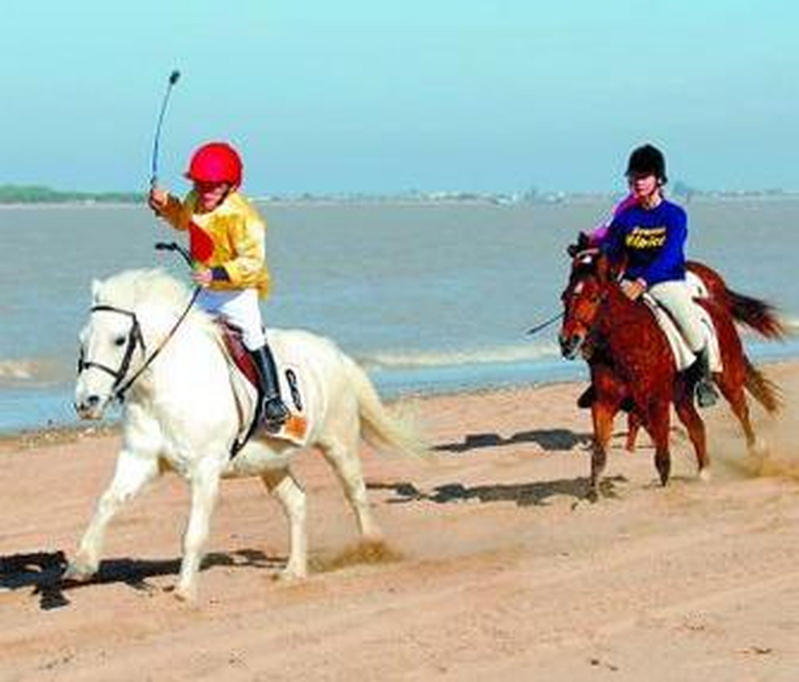 Una carrera de la pasada Semana Hípica de Sanlúcar.