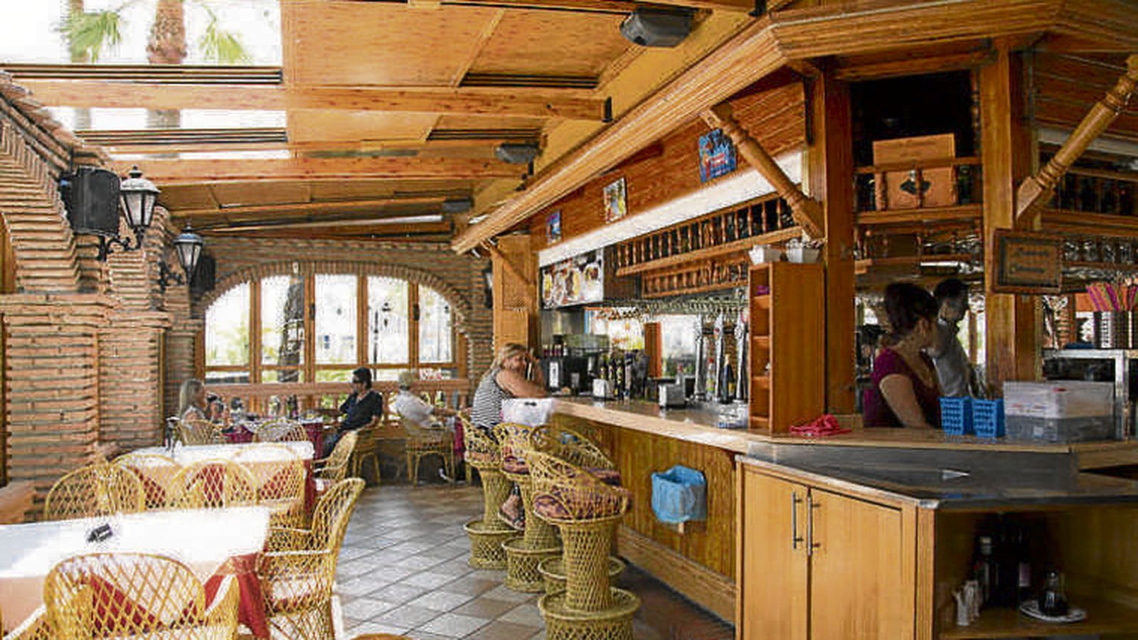 El interior del restaurante.