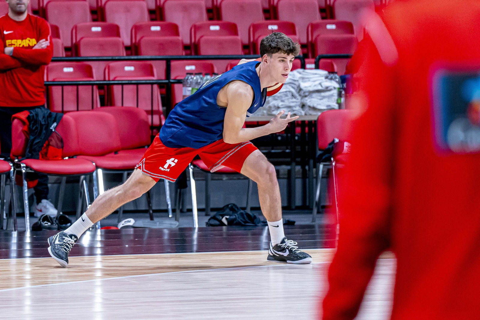Alberto Díaz, Mario Saint-Supéry y Yankuba Sima, con Ricky Rubio a las órdenes de Scariolo