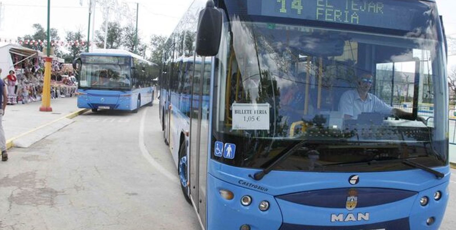 Una imagen de un autobús urbano de la flota portuense.
