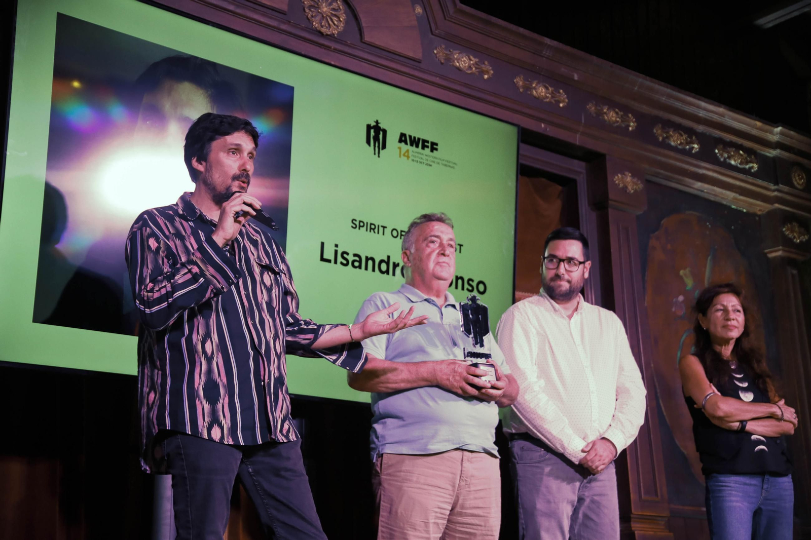 Entrega premio "Spirit of the West" al director Lisandro Alonso