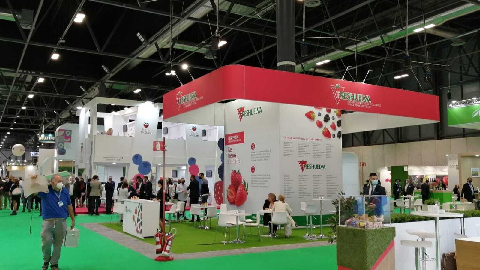 Imagen general del estand de Freshuelva en la feria madrileña.
