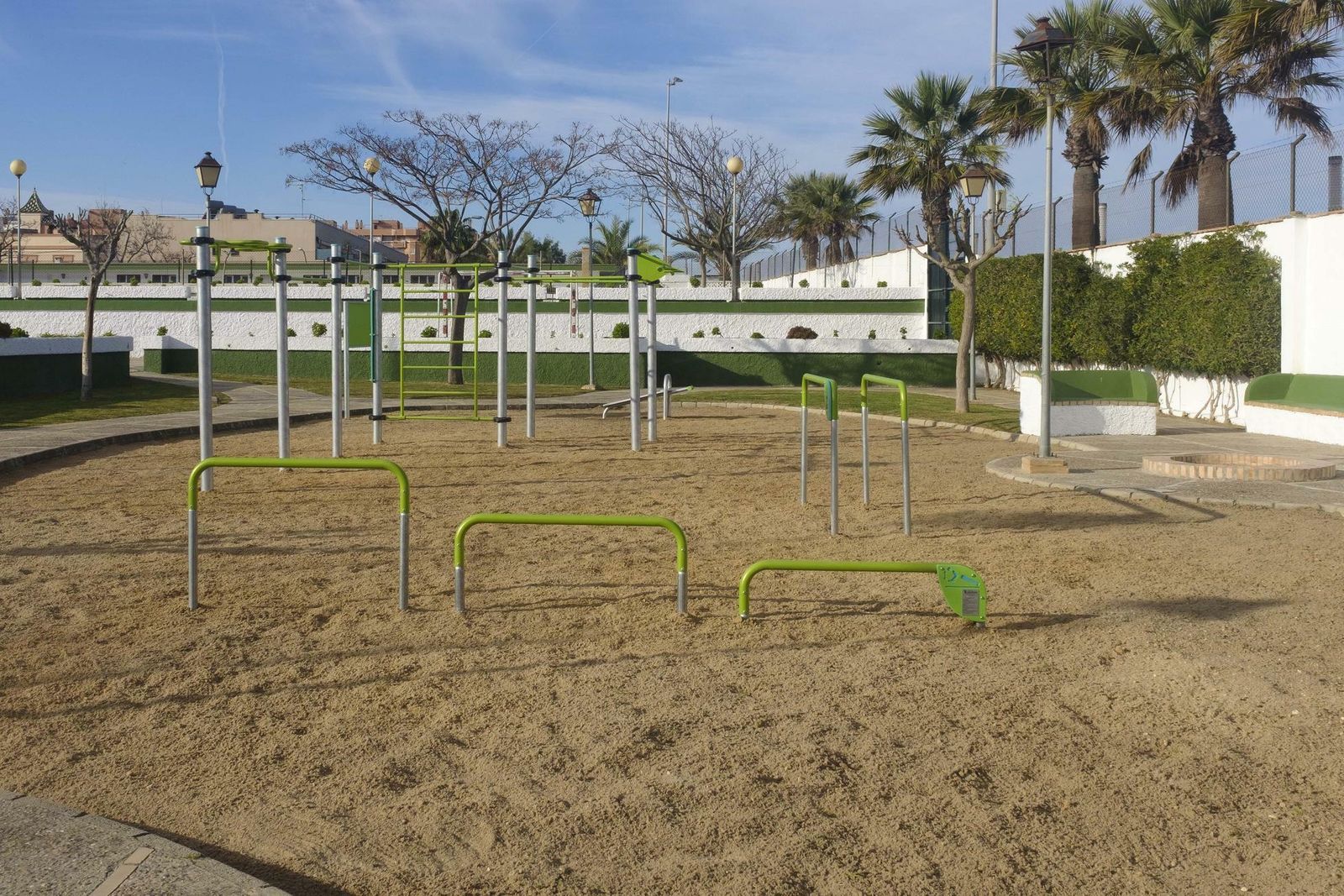 El nuevo parque de calistenia del Complejo Polideportivo Municipal.