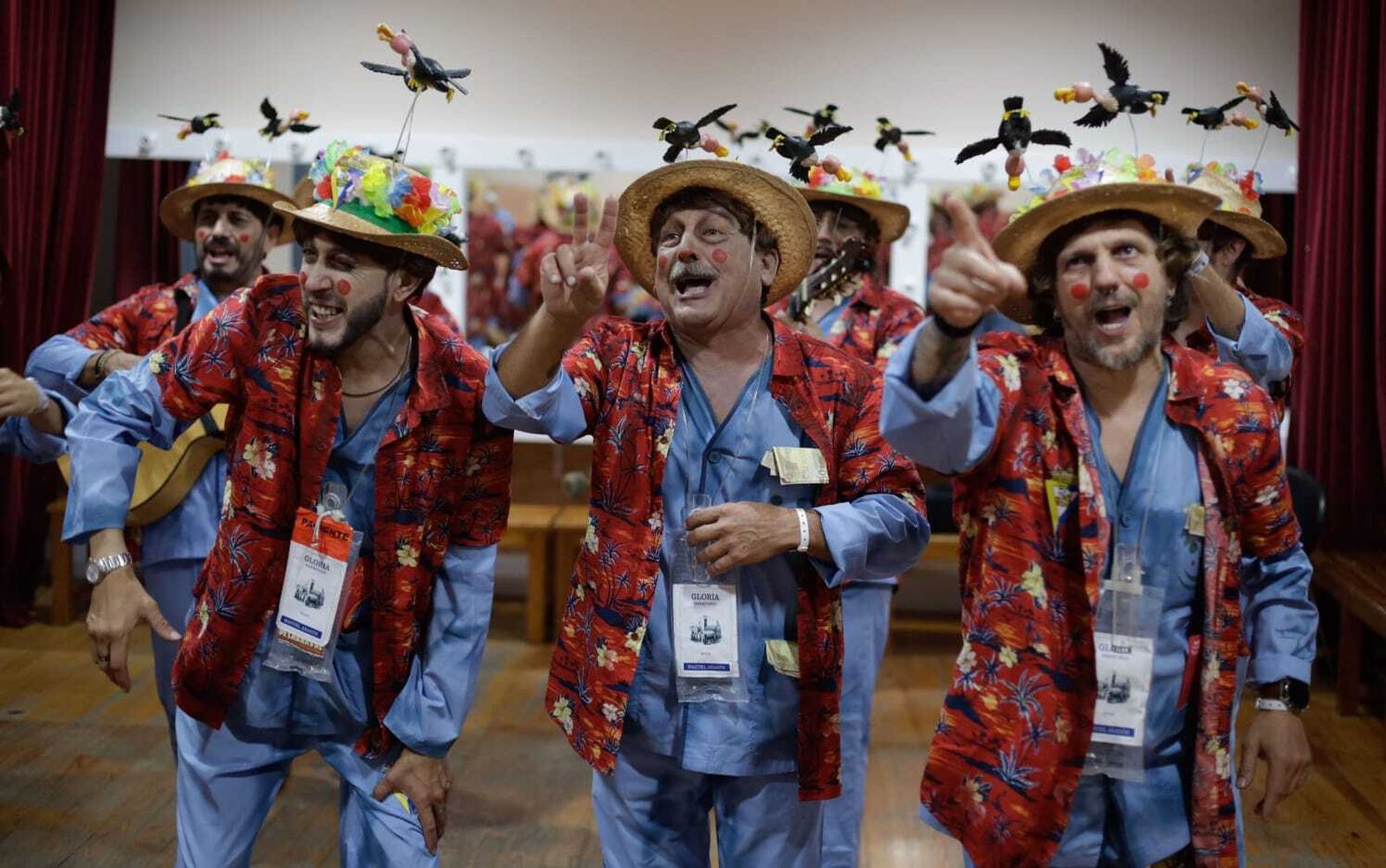 El ambiente en los camerinos del teatro